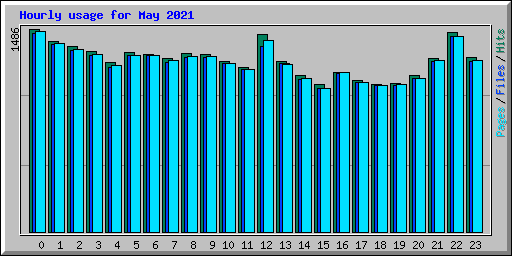 Hourly usage for May 2021