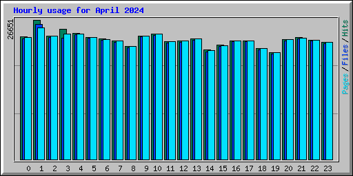 Hourly usage for April 2024