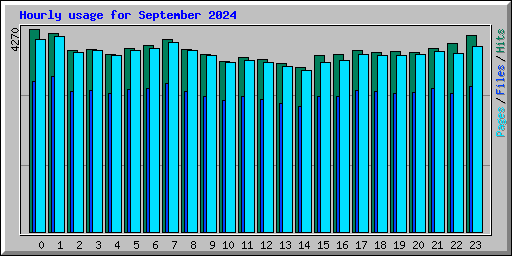 Hourly usage for September 2024